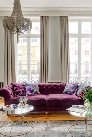 Living room at the Luxury Mansion Townhouse, Brighton